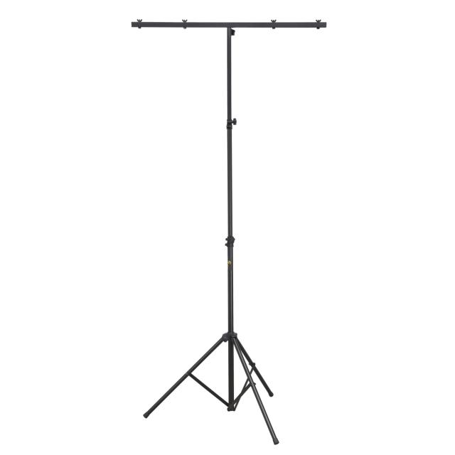 Stand luci con T-bar in acciao