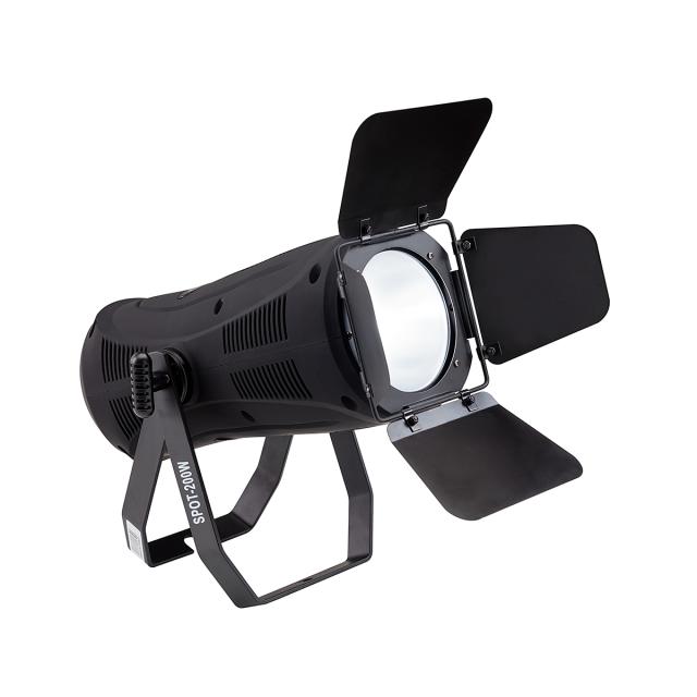 1x200W COB Warm White LED Studio Projector with barn door