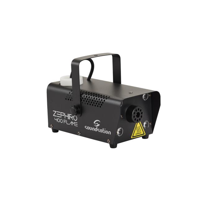 ZEPHIRO 400 FLAME - Macchina del fumo da 400 Watt con 4 LEDs Ambra e controllo wireless