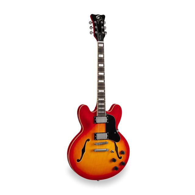 Chitarra semiacustica double cutaway con Humbucker