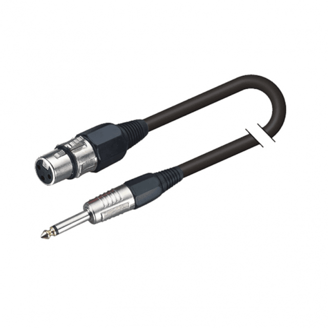 Cavo microfonico bilanciato XRL 3P F - 6.3mm Jack MONO / 5mt
