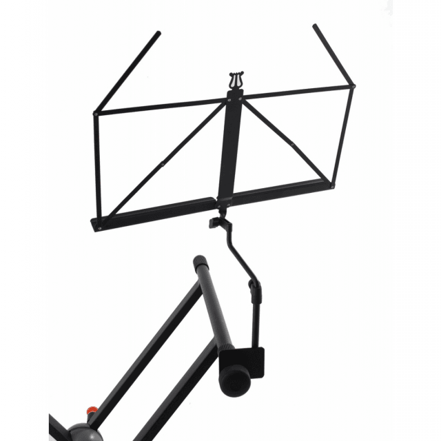 Additional music stand for rounded frame keyboard stands