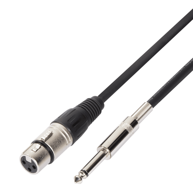 Cavo microfonico bilanciato XRL 3P F - 6.3mm Jack MONO / 10mt
